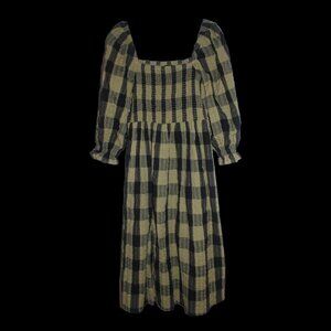 Green and Black Gingham Picnic Dress ASOS